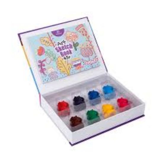 Picture of PLASTIC CRAYON PAINT KIT - UNICORN
