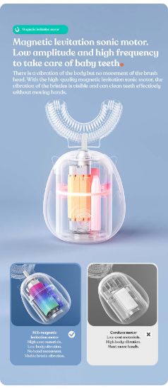 Picture of PINK CHILDREN'S U SHAPED ELECTRIC TOOTHBBRUSH