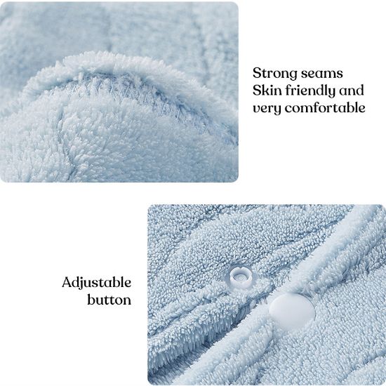 Picture of QUICK - DRYING BATHROBE BLUE