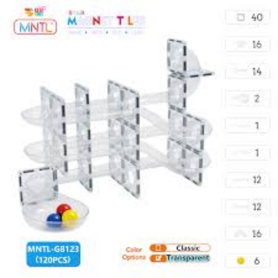 Picture of MAG- MARBLE RUN TOY TRANSPARENT