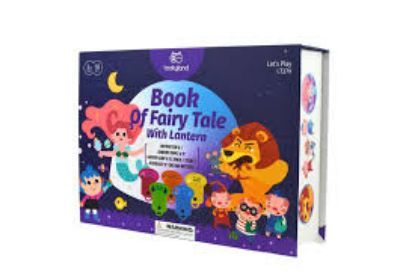 Picture of BOOK OF FAIRY TALE WITH LANTERN torch